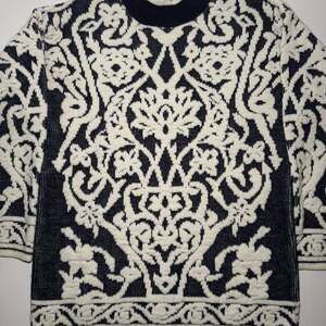 Vintage Garland Made in USA Paisley Pattern Knit Sweater - granola grandma core